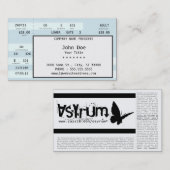 コンサートのチケット 名刺 (正面/裏面)