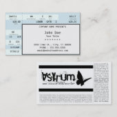 コンサートのチケット 名刺 (正面/裏面)