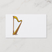 コンサートのペダルのハープのグラフィック・デザイン 名刺 (裏面)