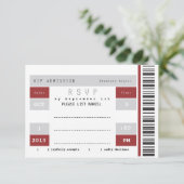 コンサートの切符の半券RSVP 出欠カード (スタンド正面)