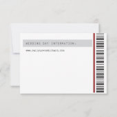 コンサートの切符の半券RSVP 出欠カード (裏面)