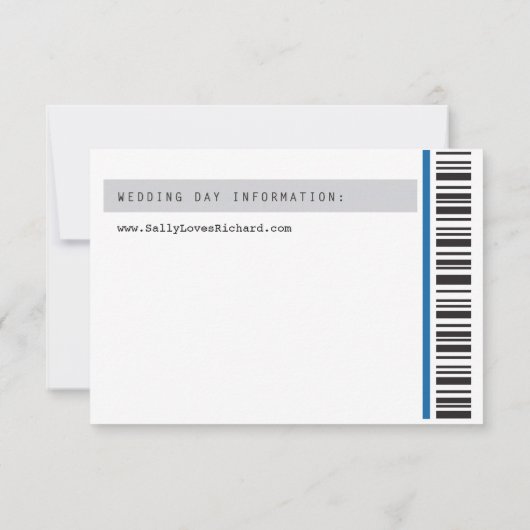 コンサートの切符の半券RSVP 出欠カード (裏面)