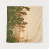 コンサートの観衆 – レトロスタイルフォトコンサート、crowd、 タペストリー (正面(横))