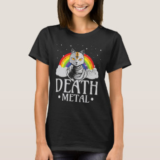 コンサートやフェス、デスメタルにぴったりなゴス・ロック・サタニズムの猫 Tシャツ
