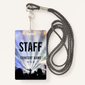 コンサートイベントコンベンション名前をカスタムするスタッフ バッジ (正面ランヤード)