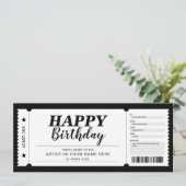 コンサートイベントショーギフトチケット任意の大事な行事 招待状 (スタンド正面)