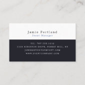 コンサートクラウド、パーティーイベントプランナー 名刺 (裏面)