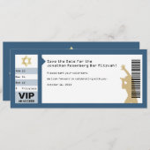 コンサートチケットバー(ユダヤ教の)バル・ミツバー,海軍で日付を救う セーブザデート (正面/裏面)