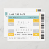 コンサートチケット日付を保存 セーブザデート (正面/裏面)