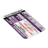 コンサートチケット日付磁石を保存 マグネット (右側)