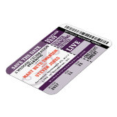 コンサートチケット日付磁石を保存 マグネット (左側)