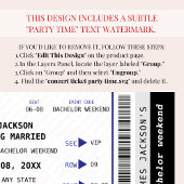 コンサートチケット音楽学士週末旅行 招待状