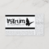 コンサートチケット(カスタマイズ可能) 名刺 (裏面)