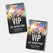 コンサートチケットVIPオールアクセスパス バッジ (正面＆裏面)
