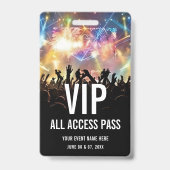 コンサートチケットVIPオールアクセスパス バッジ (裏面)