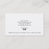 コンサートピアニストグランドピアノ 名刺 (裏面)