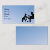 コンサートピアノプレーヤーブルー 名刺 (正面/裏面)