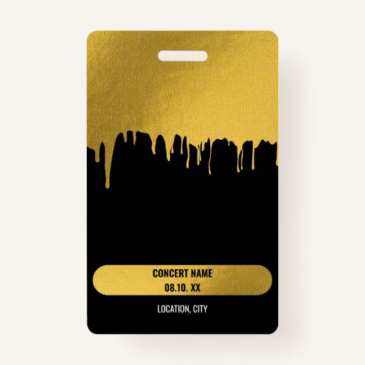 コンサートフェスティバルVIPすべてのアクセス名前をカスタムする バッジ (裏面)