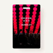 コンサートフェスティバルVIPすべてのアクセス名前をカスタムする バッジ (裏面)