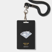 コンサートフェスティバルVIPすべてのアクセス名前をカスタムする バッジ (裏面(ネックストラップ付))