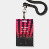 コンサートフェスティバルVIPオールアクセスカスタムネーム バッジ (裏面（ネックストラップ付）)