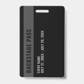 コンサートフォトオールアクセスパスIDバッジ バッジ (裏面)