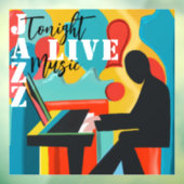 コンサートポスターピアニスト – オリジナル油彩画 ウィンドウサイン (シート3)