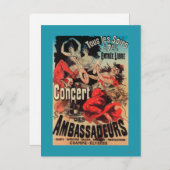 コンサートポスター – シャンゼリゼ通り ポストカード (正面/裏面)