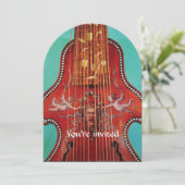 コンサートミュージック結婚ズ・レッドブルーターコイズライロン 招待状 (スタンド正面)