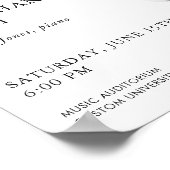 コンサートモダンポスターテンプレートシニア・リサイタル ポスター (角)