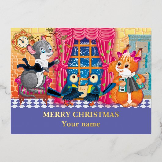 コンサートヤング・アニマル 箔シーズンポストカード (正面)