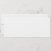 コンサートユニークチケットの結婚ウェブサイト セーブザデート (裏面)