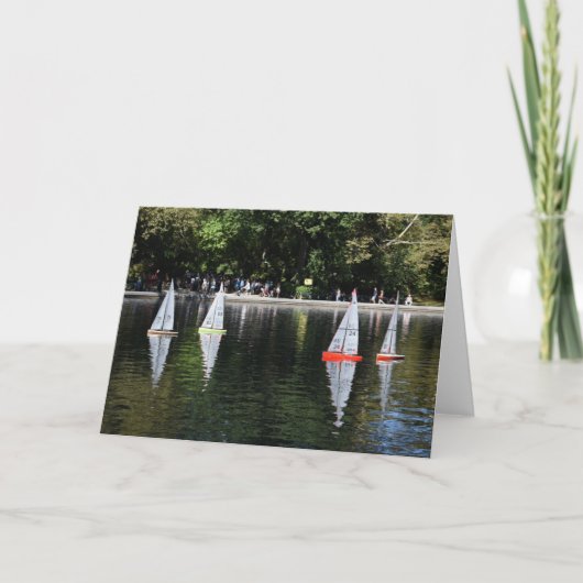 コンサートリーウォーターセントラルパークボートポンドニューヨーク カード (正面)