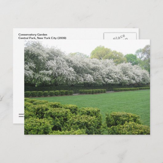 コンサートリーガーデンセントラルパークニューヨークシティNYC ポストカード (正面/裏面)
