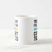 コンサート感覚の取引チケット コーヒーマグカップ (中央)