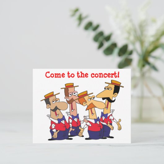 コンサート招待状の個人設定 インビテーションポストカード (スタンド正面)