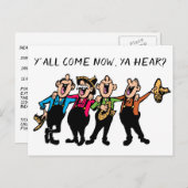 コンサート招待状ホームダウンカルテパーソナライズ インビテーションポストカード (正面/裏面)