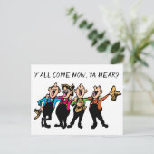 コンサート招待状ホームダウンカルテパーソナライズ インビテーションポストカード (スタンド正面)