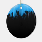 コンサート群衆 セラミックオーナメント (左)