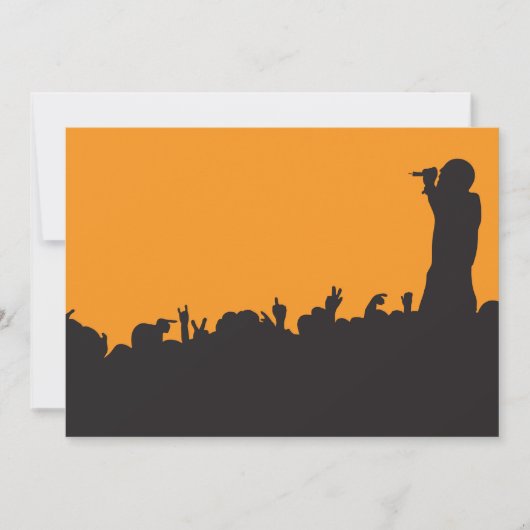 コンサート群集招待状 招待状 (正面)