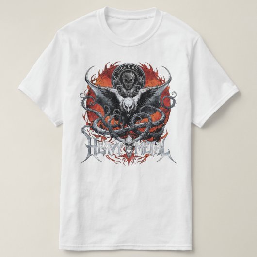 コンサート衣料品ヘビーメタル衣服ロック&バ転がンド Tシャツ (デザイン正面)