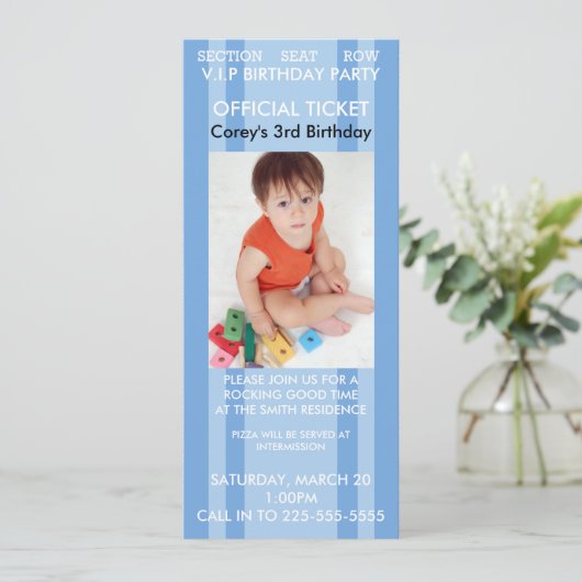 コンサート誕生日 招待状 (スタンド正面)