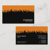 コンサート02 – ブラックとオレンジ 名刺 (正面/裏面)