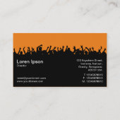コンサート02 – ブラックとオレンジ 名刺 (裏面)