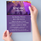 コンサート・クラウドボーカリスト・レッス広告ズ チラシ (手)