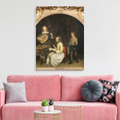 コンサート:シンガーとテオルボの選手 キャンバスプリント (インサイチュ (リビング))