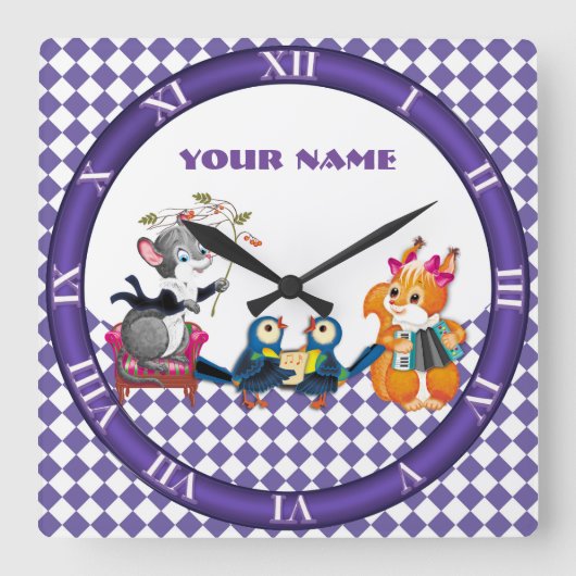 コンサート スクエア壁時計 (正面)