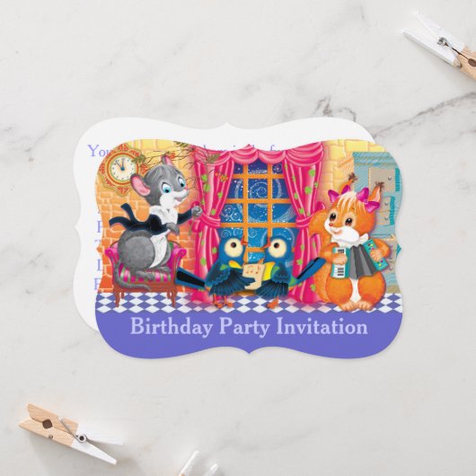 コンサート 招待状 (正面/裏面インサイチュ)