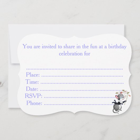 コンサート 招待状 (裏面)