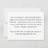 コンサート-誕生日の招待状のかわいいヴィンテージのブタ 招待状 (裏面)